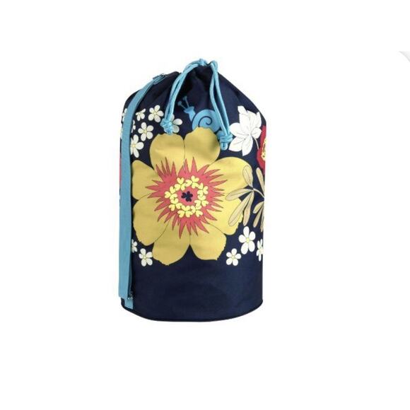 Vera Bradley Handbags - Vera Bradley Large Laundry Duffle Bag Black Floral Pattern Quilted Travel Bag